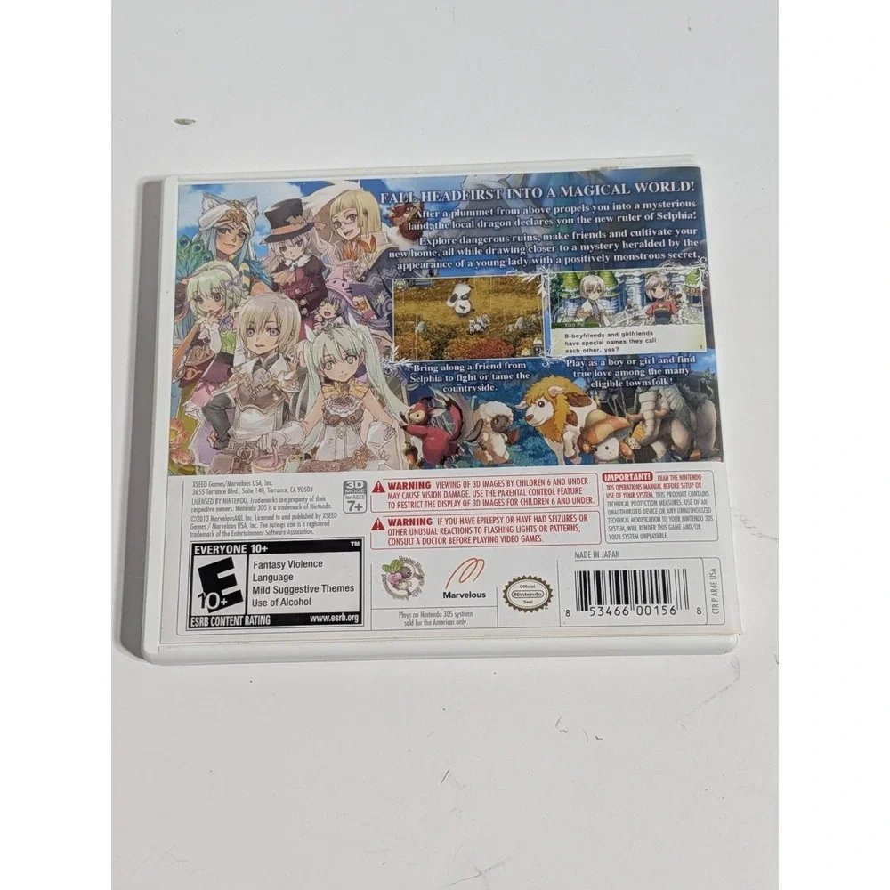 Rune Factory 4 (Nintendo 3DS, 2013) CIB Authentic‎ Tested - XSEED Games RPG